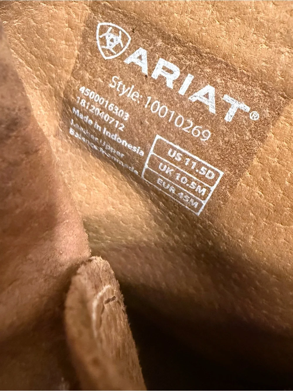 Ariat lace up